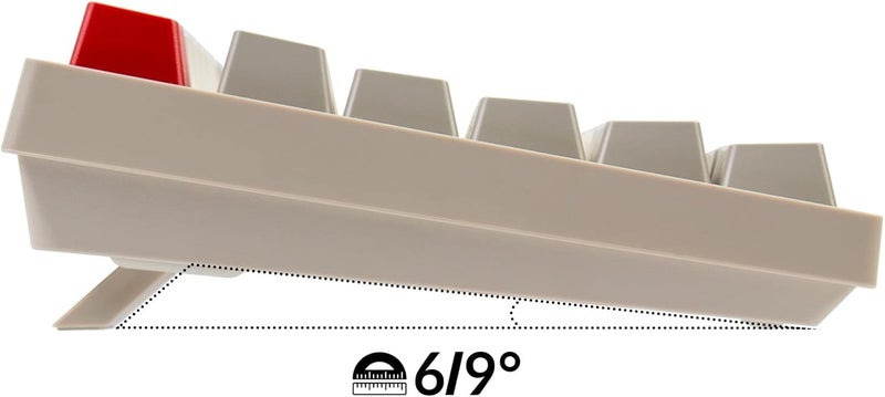 Keychron لوحة مفاتيح ميكانيكية سلكية كاملة الحجم C2 متوافقة مع ماك، مفتاح أحمر، 104 مفاتيح، أغطية مفاتيح ملونة عتيقة، لوحة مفاتيح للألعاب لنظام ويندوز، كابل USB-C نوع-C مضفر - Image 5